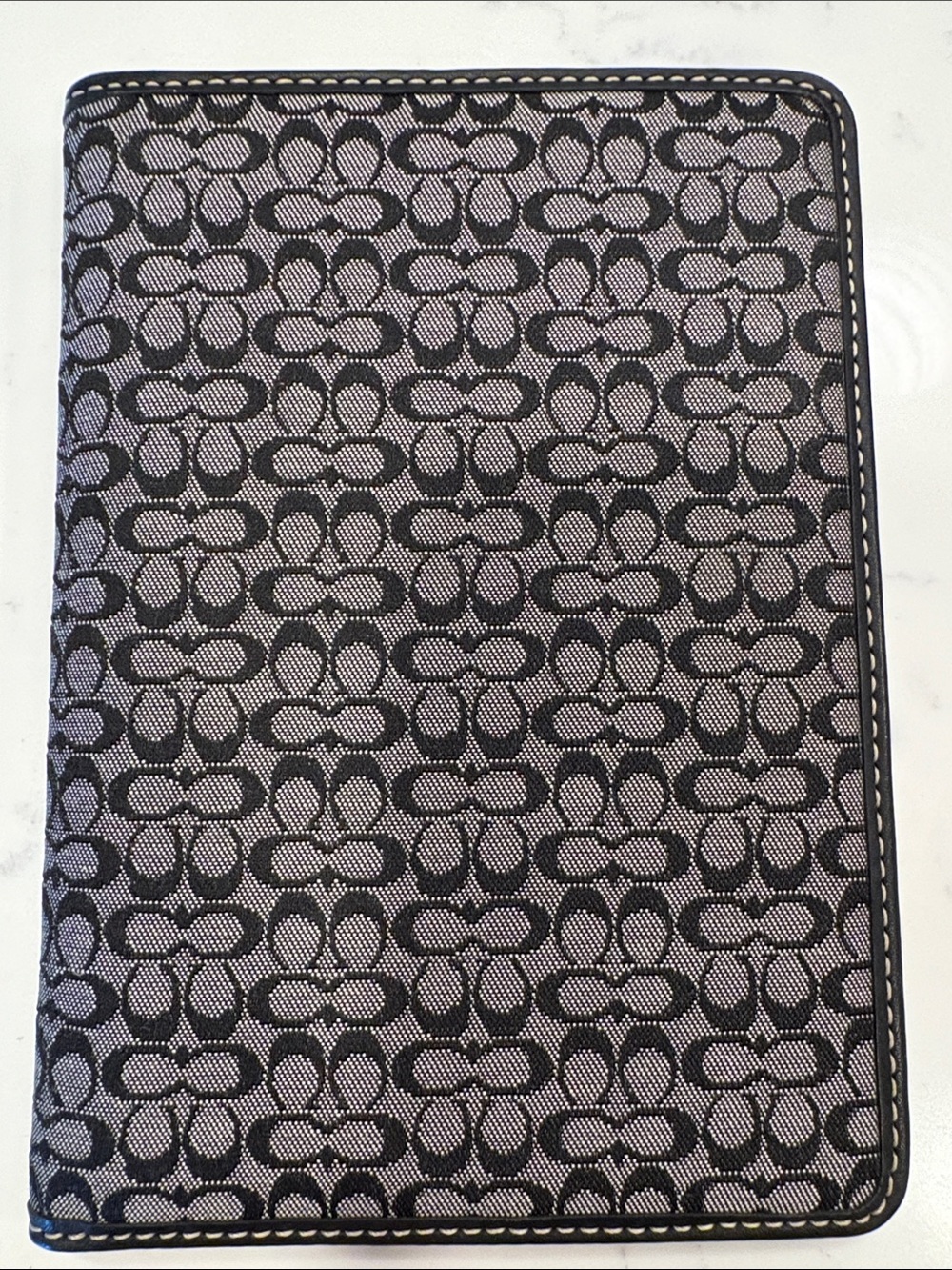 Coach Black Signature Jacquard phot album